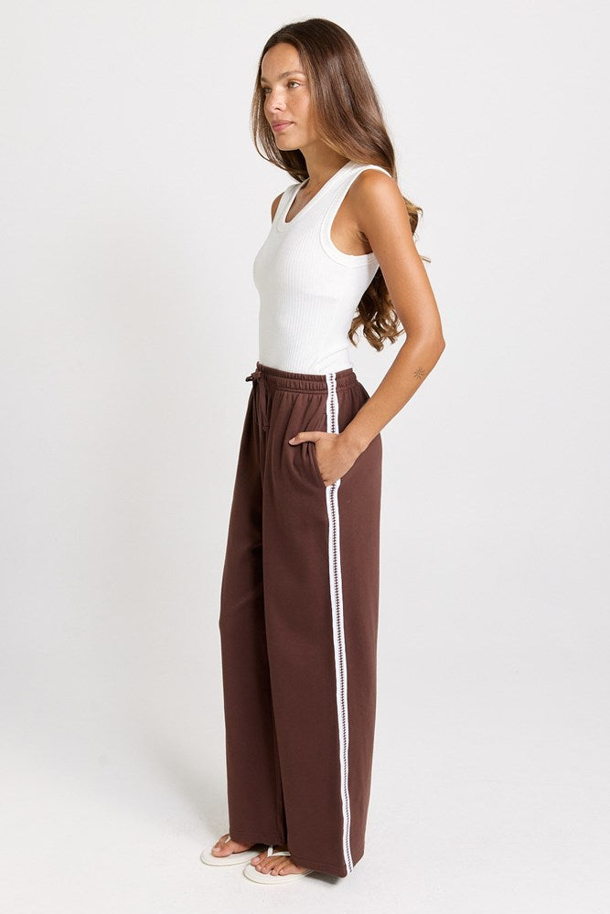 Betty Basics Nikki Relax Cotton Jogger in Chocolate - view 2