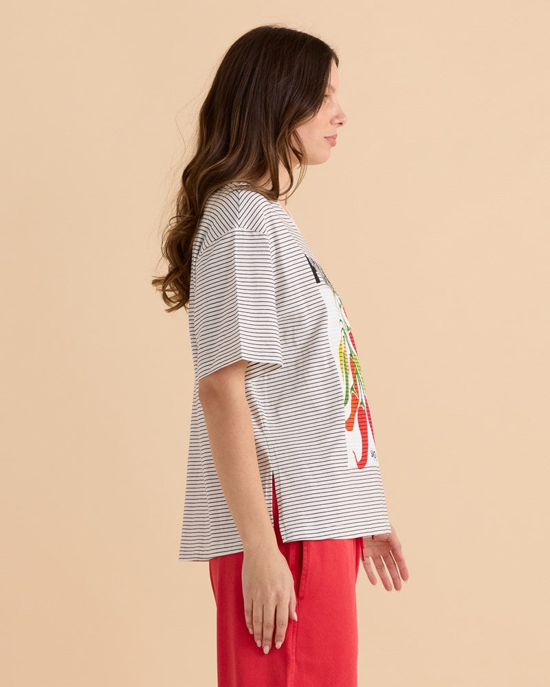 Relax Boxy Tee - Chilli Print