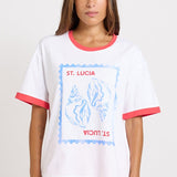 Betty Basics Relax Boxy Tee in St Lucia Print