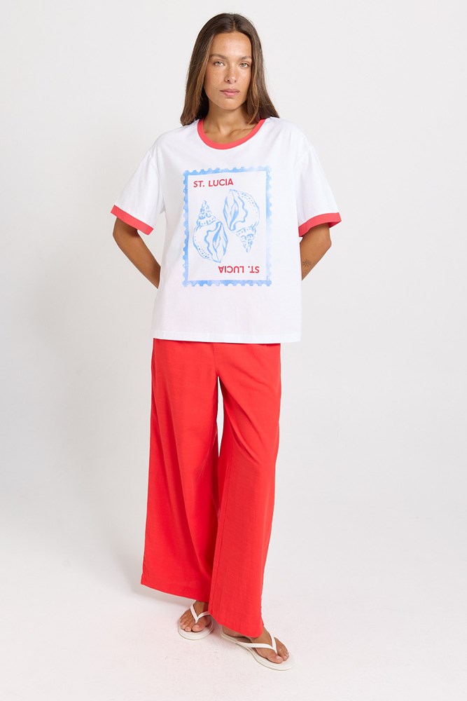 Betty Basics Relax Boxy Tee in St Lucia Print - view 2
