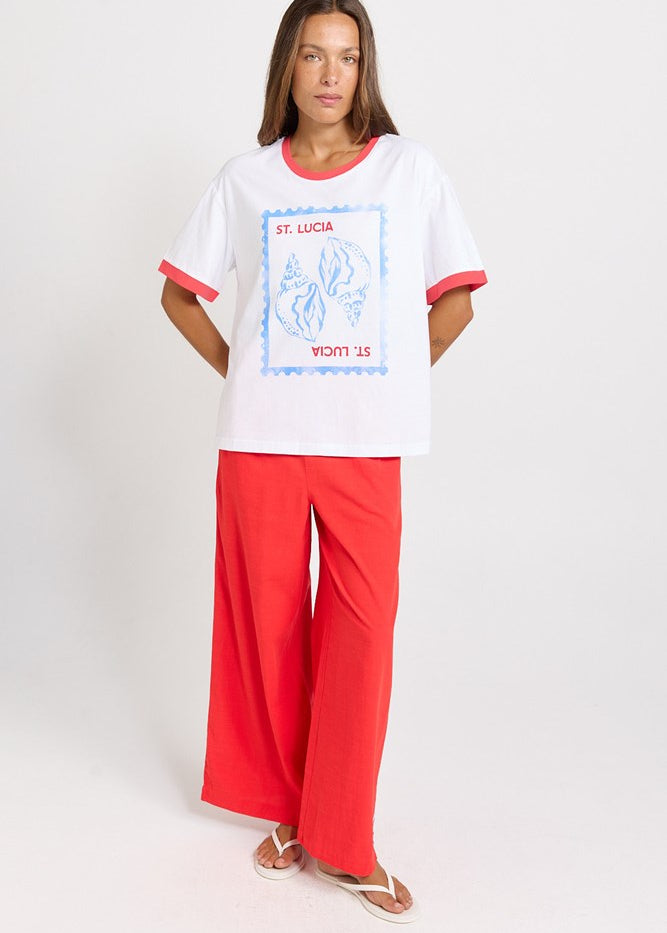 Betty Basics Relax Boxy Tee in St Lucia Print - view 2