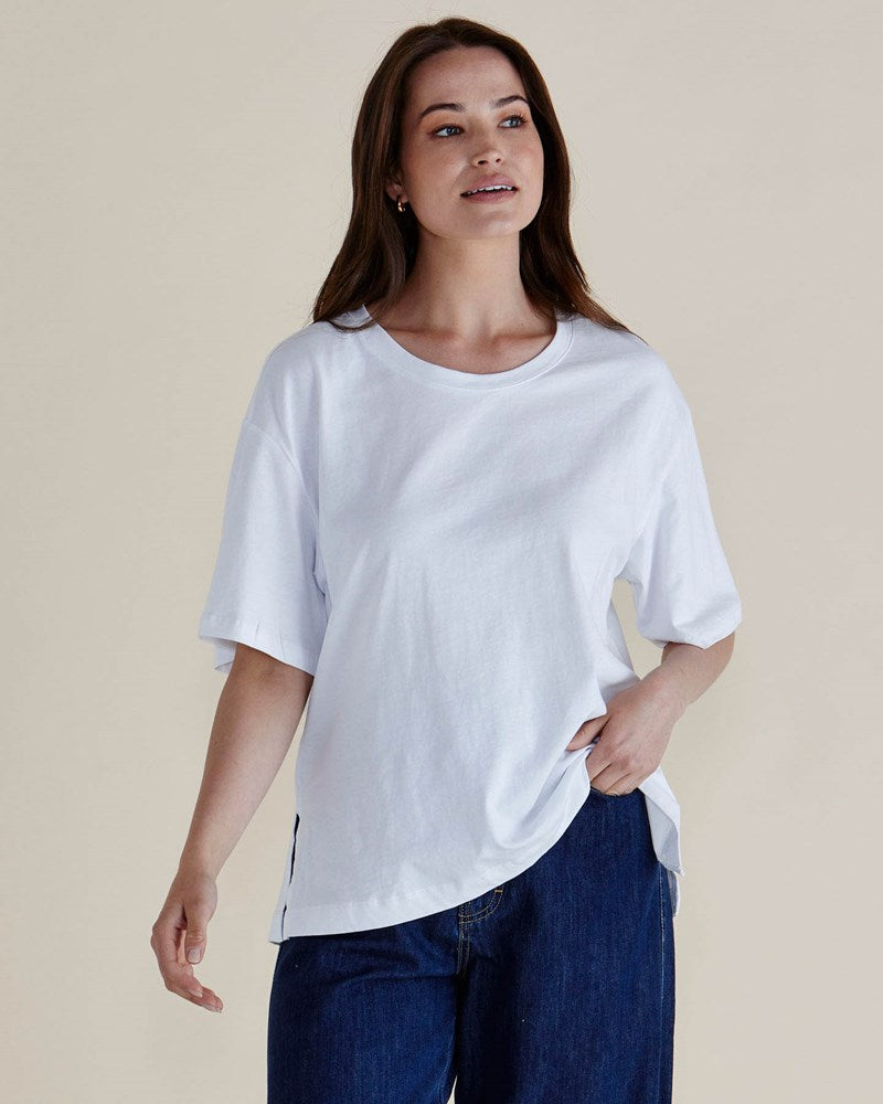 Relax Boxy Tee - White