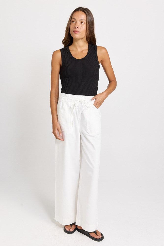 Betty Basics Francis Rib Tank in Black - view 2