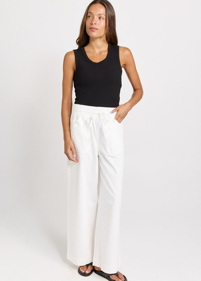 Betty Basics Francis Rib Tank in Black - view 2