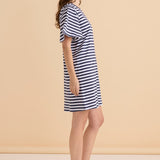 Darcy Dress - Navy Stripe