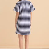 Darcy Dress - Navy Stripe