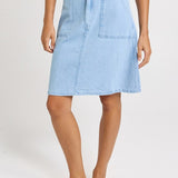 Betty Basics Aida Denim Skirt in Medium Wash