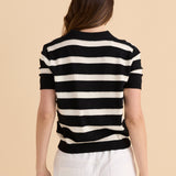 Salford Knit Polo - Cream/Black