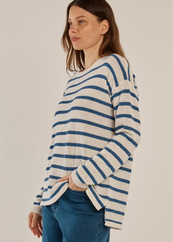 Bradford Knit Top - Nautical Stripe