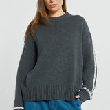 Contrast Stitch Sweater