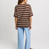 Aries V-Neck Top - Chocolate