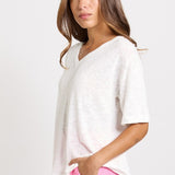 Betty Basics Aries V-Neck Top in White - view 3