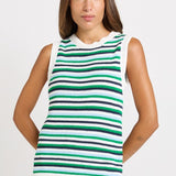 Betty Basics Roni Tank in Blue/Green Combo