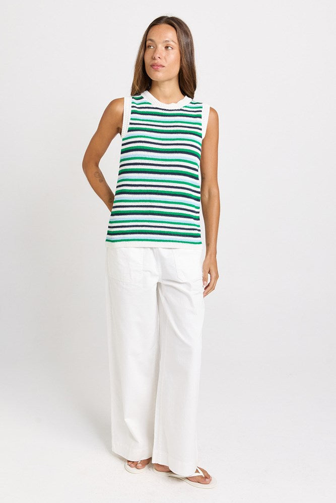 Betty Basics Roni Tank in Blue/Green Combo - view 2