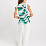Roni Tank - Blue/Green Combo