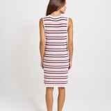 Mandy Tank Dress - Chocolate/Pink Combo
