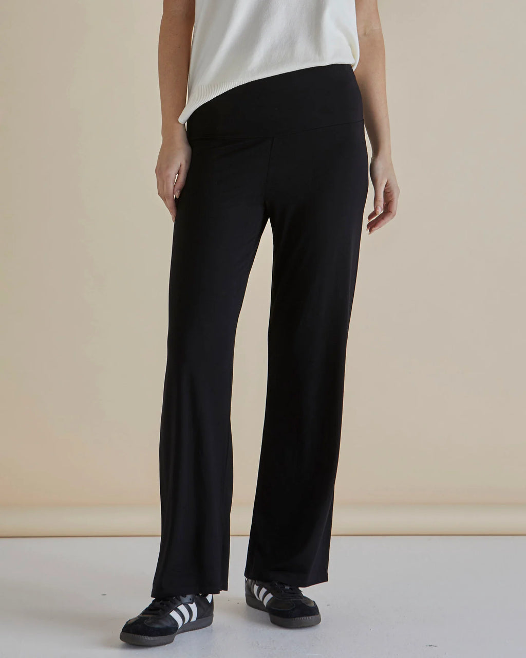 HOUSTON BAMBOO RELAXED PANT - Black