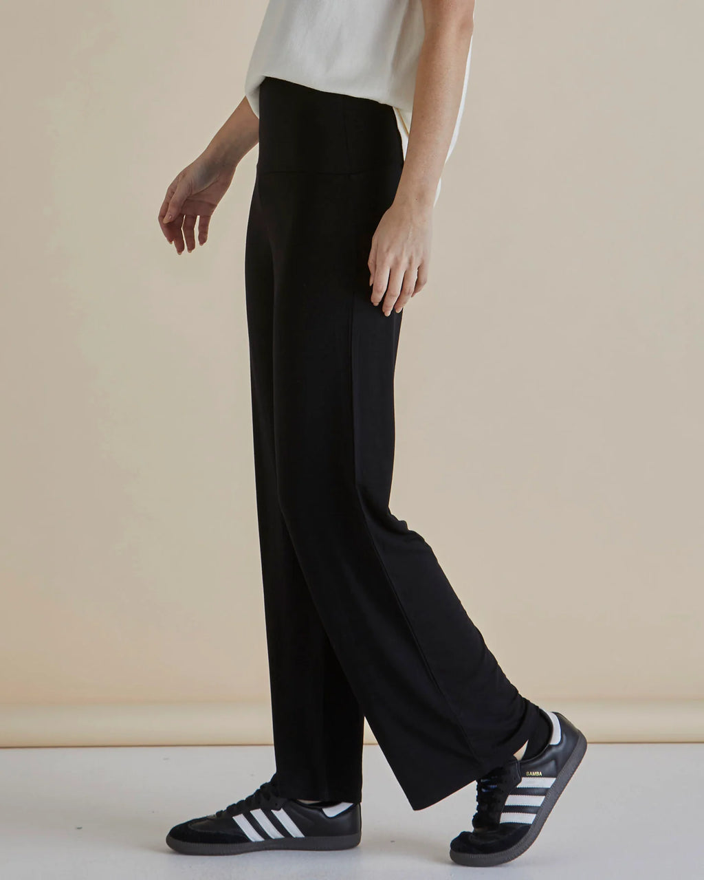 HOUSTON BAMBOO RELAXED PANT - Black