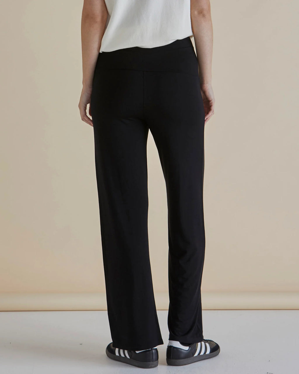 HOUSTON BAMBOO RELAXED PANT - Black