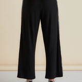 EVELYN WIDE LEG JOGGER - Black