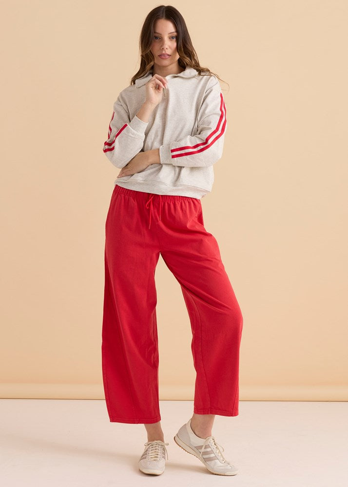 Rocco Quarter Zip Sweatshirt - Grey Marle