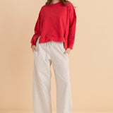 Barrel Leg Sweatpant - Grey
