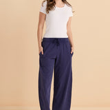 Barrel Leg Sweatpant - Navy