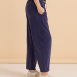 Barrel Leg Sweatpant - Navy