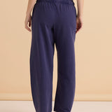 Barrel Leg Sweatpant - Navy