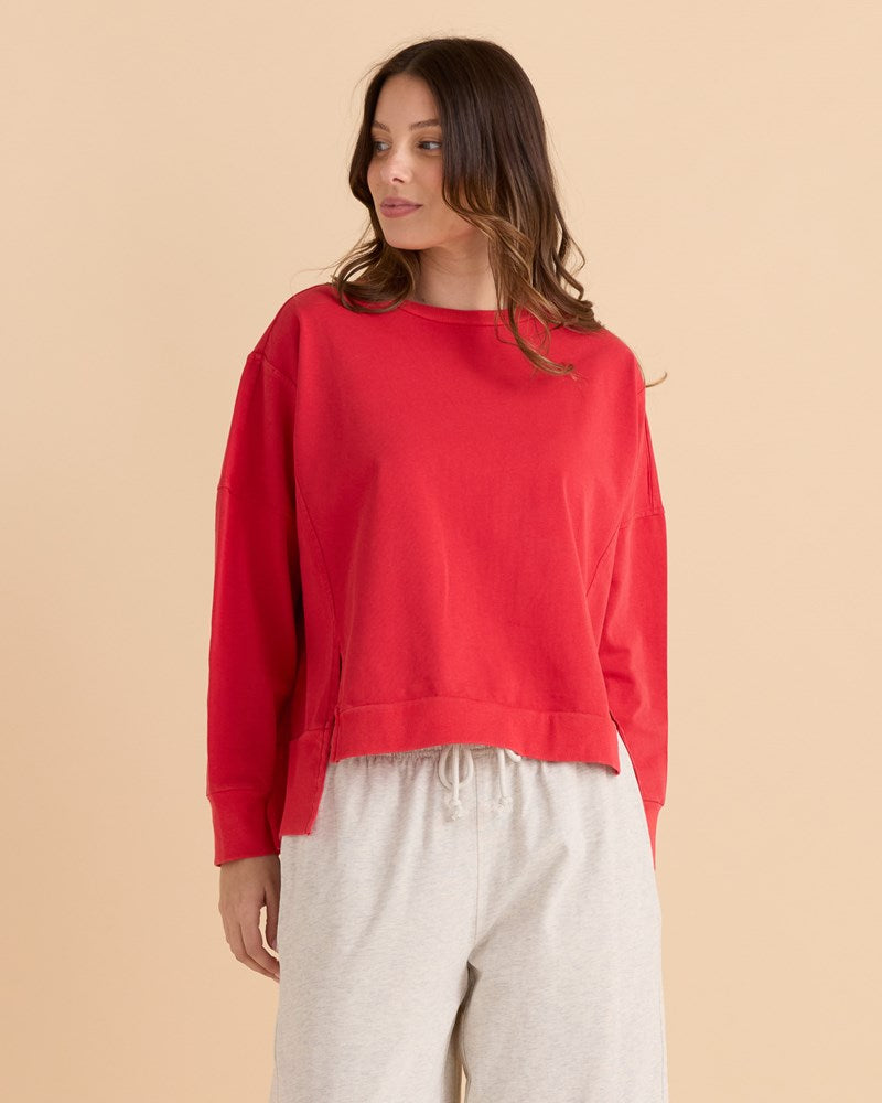 Iris Sweatshirt - Red