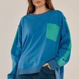 Tania Sweatshirt - Blue/Green