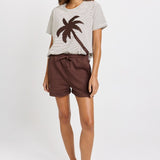 Betty Basics Nikki Relax Short in Chocolate - view 2