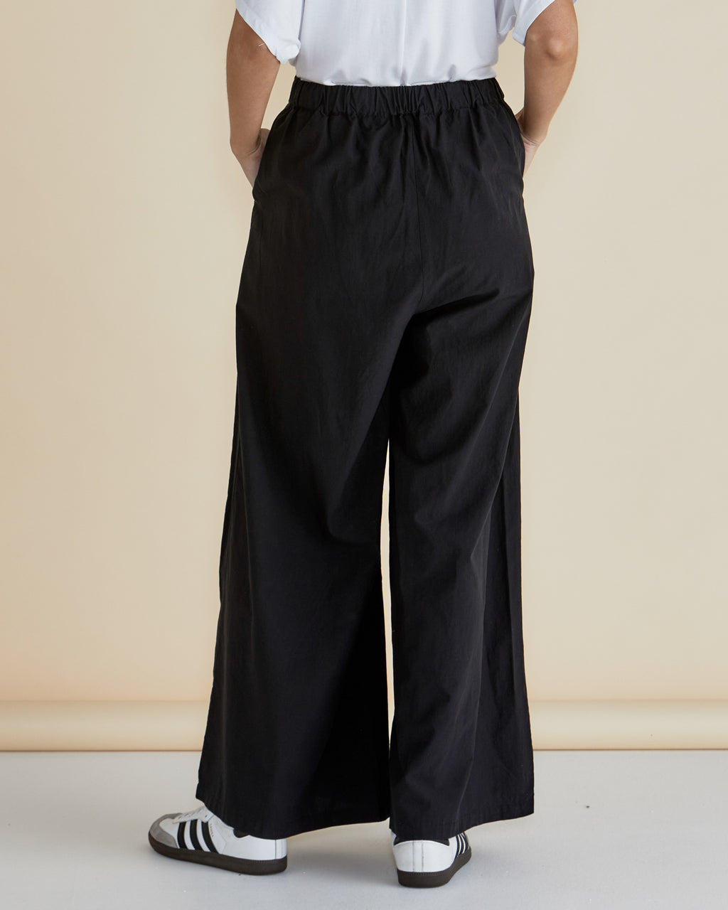 WENDY WIDE LEG PANT - Black