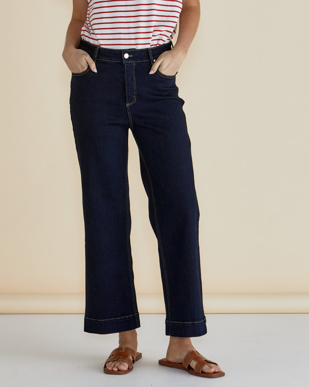 WILLOW WIDE LEG JEAN - Ink