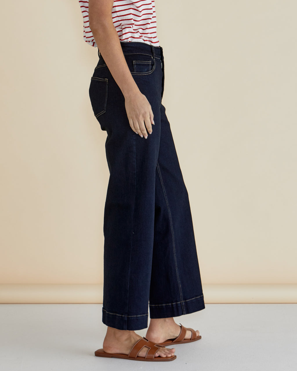 WILLOW WIDE LEG JEAN - Ink