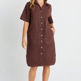 Dawson Denim Dress - Chocolate