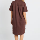 Dawson Denim Dress - Chocolate