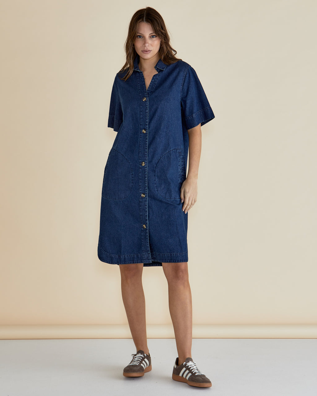 DAWSON DENIM DRESS - Vintage Wash