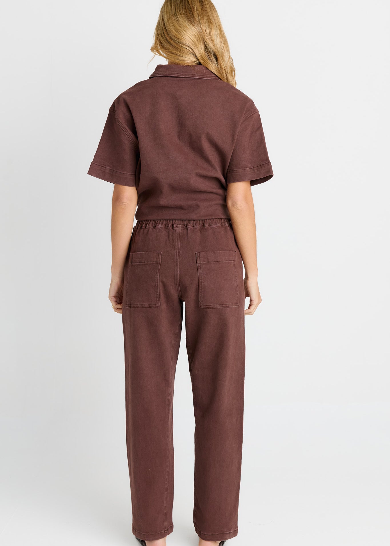 Quinn Cotton Jogger - Chocolate