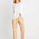 Quinn Cotton Jogger - Ocelot Print