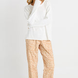Quinn Cotton Jogger - Ocelot Print