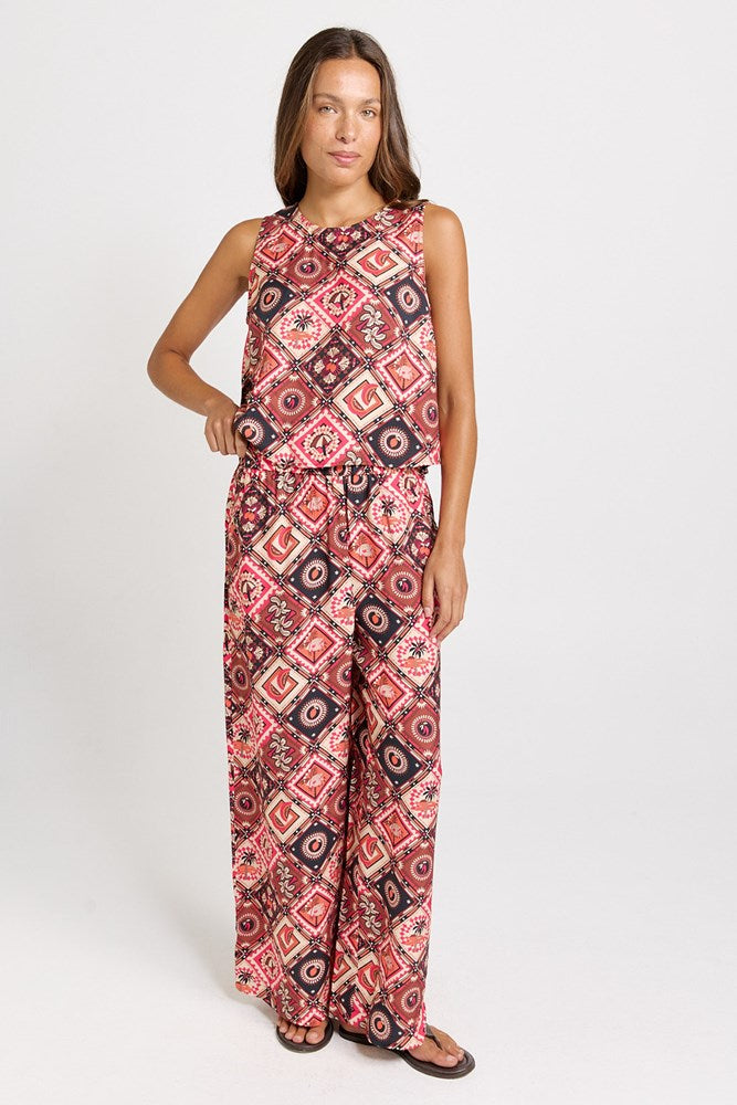 Betty Basics Sable Wide Leg Pant in Coco Print - view 2