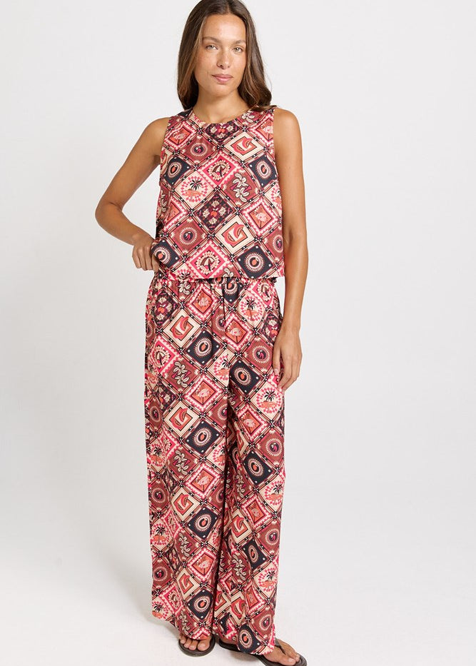 Betty Basics Sable Wide Leg Pant in Coco Print - view 2