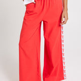 Betty Basics Sable Wide Leg Pant in Red