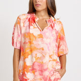 Betty Basics Joanne Blouse in Brushed Floral Print