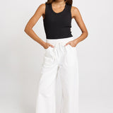 Betty Basics Saffra Relax Leg Jean in White - view 2