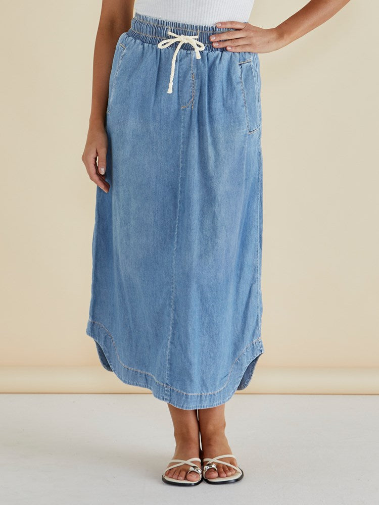 Brunch Denim Skirt