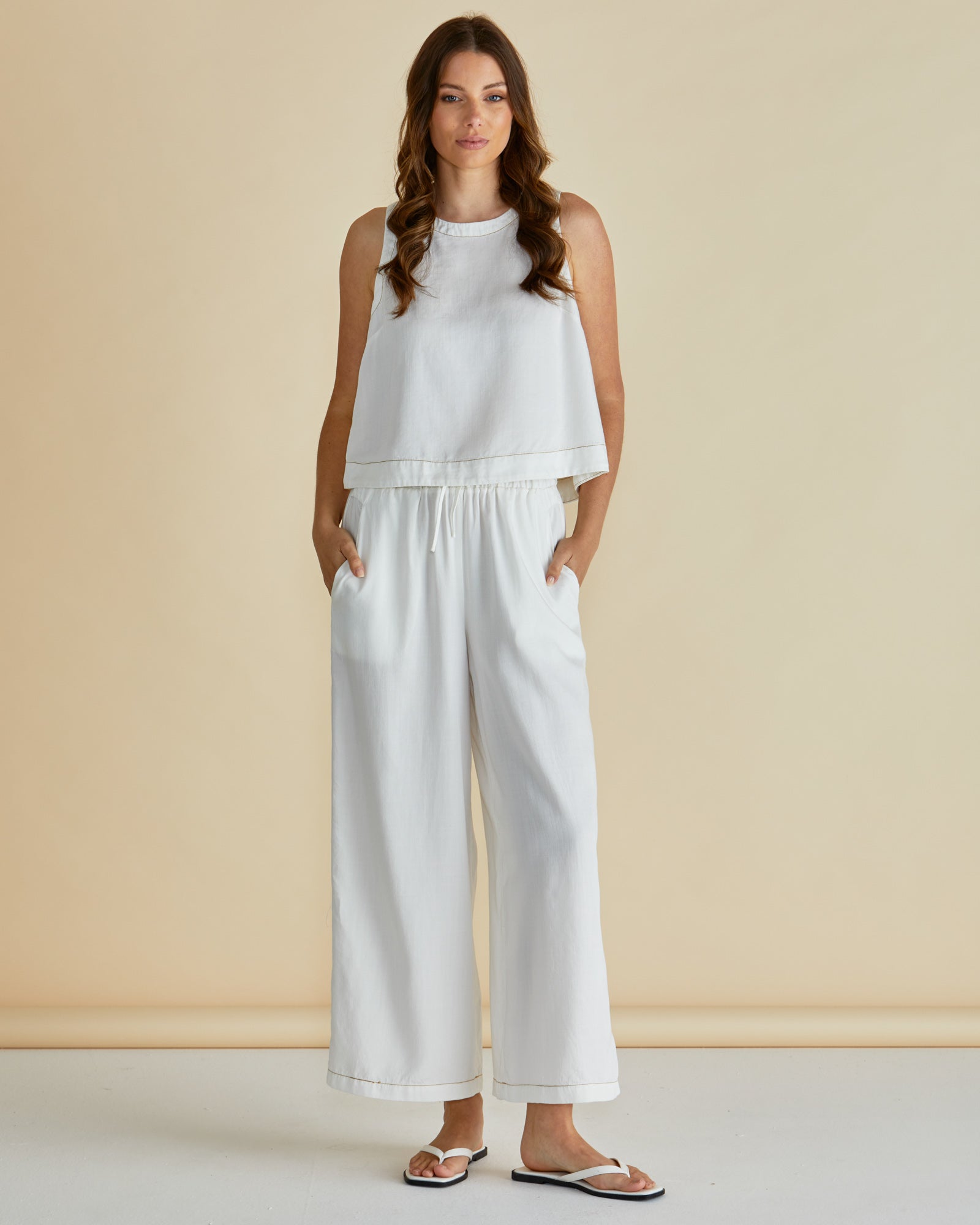 COPACABANA RELAX PANT - White