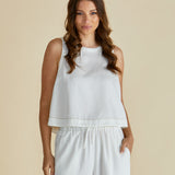 COPACABANA SHELL TOP - White