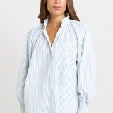 Betty Basics Romi Shirt in Blue Stripe